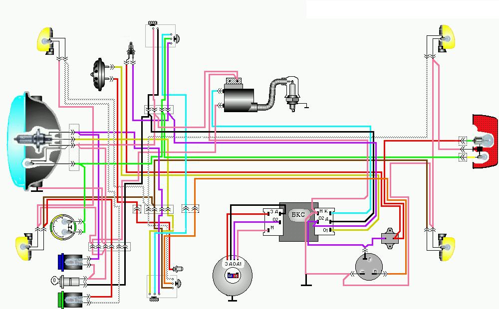 Мотоцикл минск электрооборудование схема