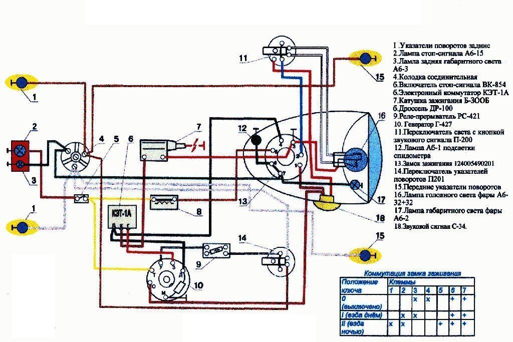 Схема зажигания мотоцикла восход